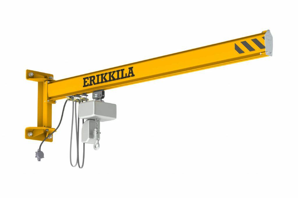 Bovengebouwde wandzwenkkraan met ERIKKILA